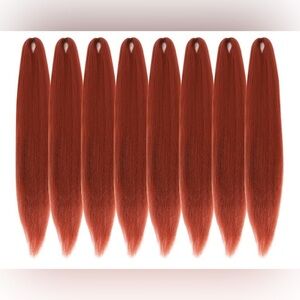 NEW 22" Ginger Red Hair Extensions Synthetic hair - 8 packs